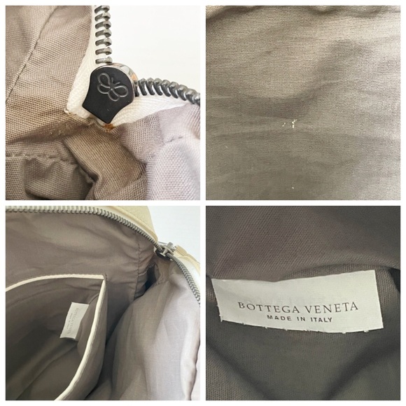 Bottega Veneta bone white pebbled leather intrecciato detail crossbody bag - Picture 8 of 12